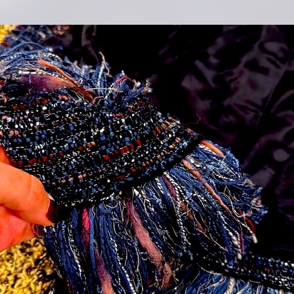 Multicolor Fringe Tweed Jacket - Picture 10 of 11